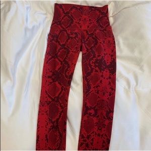 Lulu Wunder Under Hi-Rise Ziggy snake red
